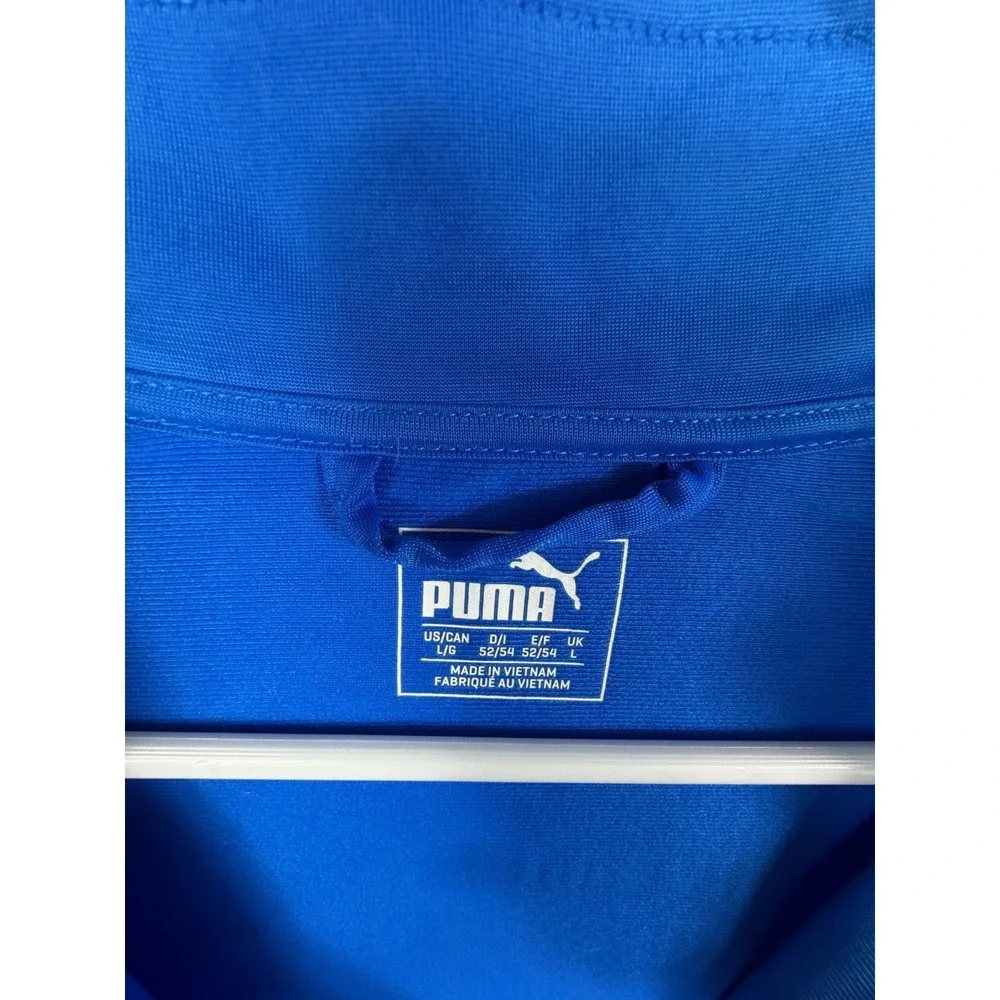 Puma La liga Men's Large Soccer Track Jacket Blue